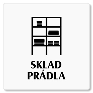Sklad prádla, 118x118mm, bílá, Nevada